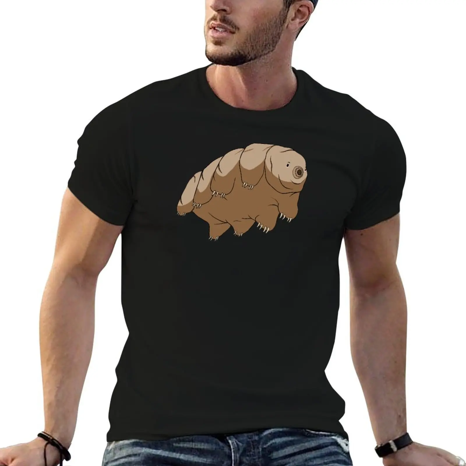 Tardigrade Water Bear Drawing T-Shirt t shirts for man pack cotton t shirts for man graphic tees g man t shirts for men T-shirt