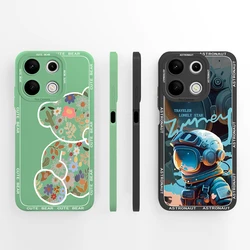 Case For Redmi Note 13 4G 5G Aesthetic Back Cover Soft Liquid Silicone Full Coverage Anti Choc Protectors For Redmi Note13 Capa