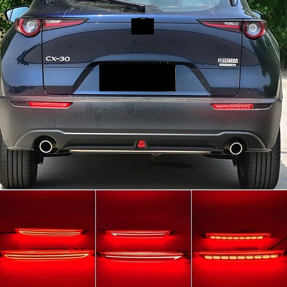 

Car Rear Bumper Reflector Light For Mazda CX-30 CX30 CX50 CX-50 2020 2021 2022 Danamic Turn Signal Brake Warning Drving Lamp