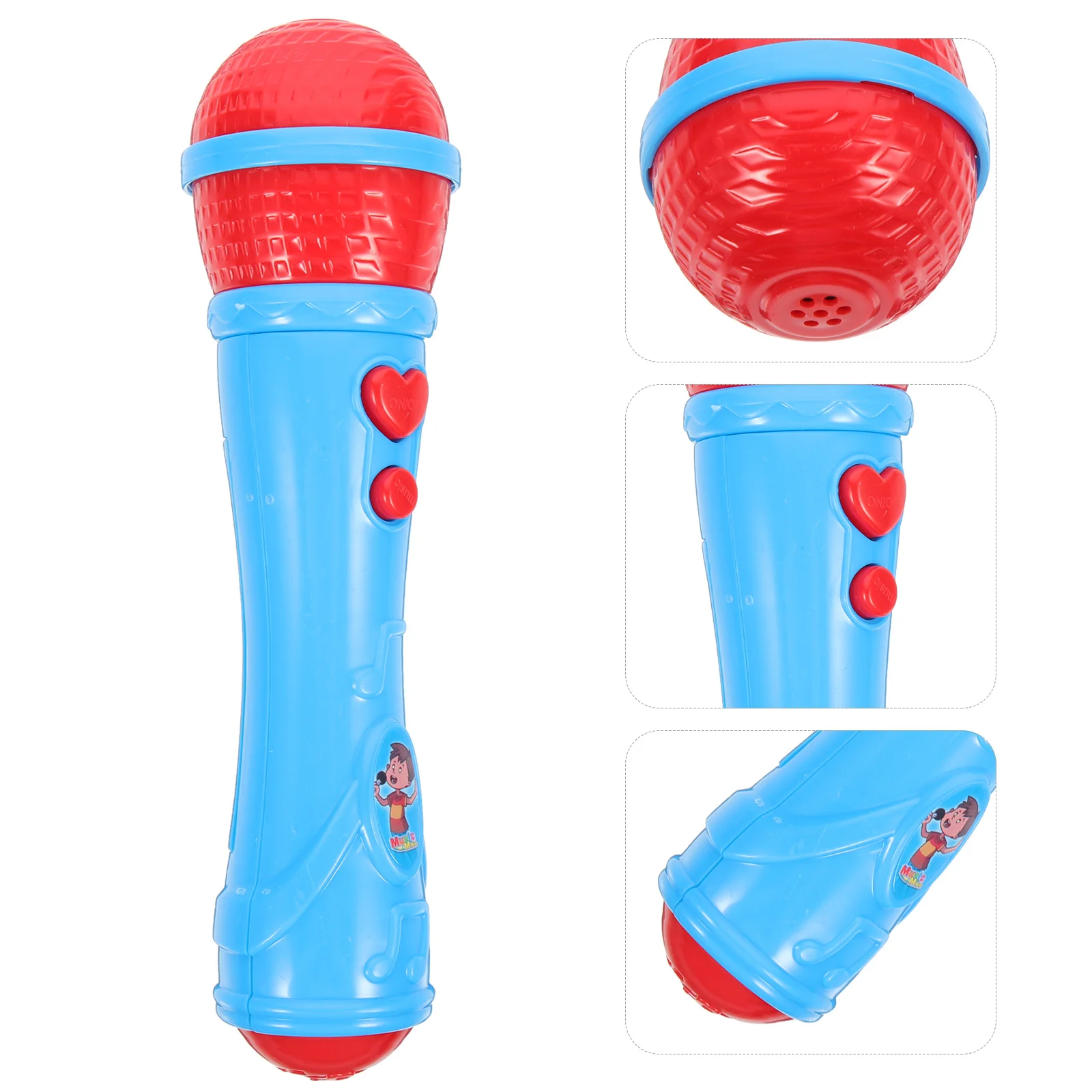 ميكروفون مضخم عالي المحاكاة للأطفال يغنيون لعبة ميكروفون تعليمية لموسيقى الأطفال المتينة #6