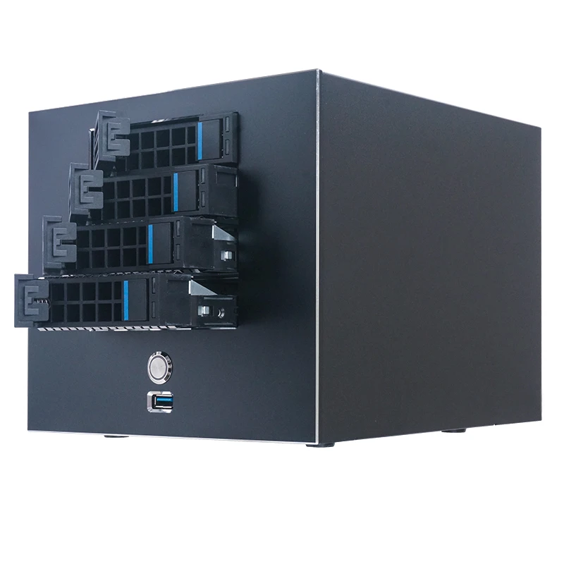 

4-дисковый корпус Nas с возможностью горячей замены, сетевой сервер для хранения корпоративных сетей, небольшой жесткий диск «сделай сам», гибкий жесткий диск Sas