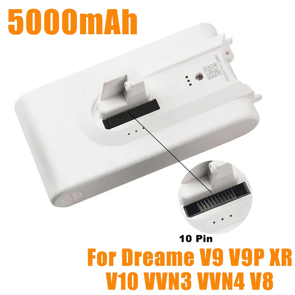 

Original 5000mAh battery For Dreame V9 V9P XR V10 VVN3 VVN4 V8 Replacement Battery Handheld Cordless Vacuum Cleaner Accessory