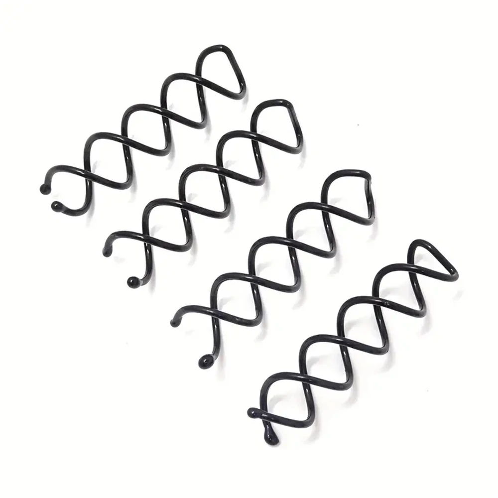 10pcs/Pack Spiral Hair Pins Spin Pins Non-Scratch Round Tips, Twist Screw Hair Pin For Women Bun Hair Style Diy Black