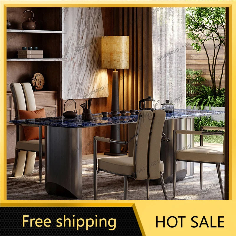 LJY Space Saving Designer Dining Table Modern Coffee Hallway Dining Table Reception Corner Mesas De Comedor Living Room Furnitur