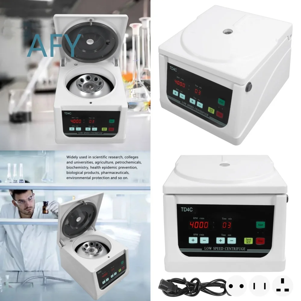 Desktop Centrifuge Machine for Blood Lab Testing 2200xg 4000rpm LCD Display Benchtop Centrifuge with Timer Beauty Serum