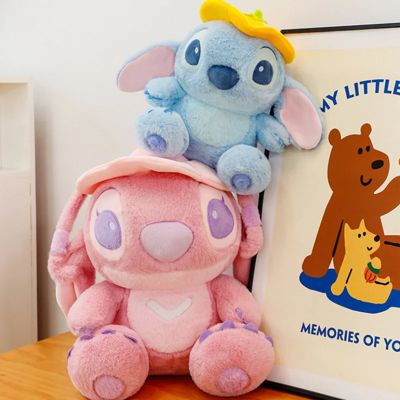 30-45cm 릴로 & 스티치 귀여운 만화 인형 장난감 카와이 애니메이션 부드러운 인형 베개 달래기 장난감 소년 소녀를위한 생일 선물