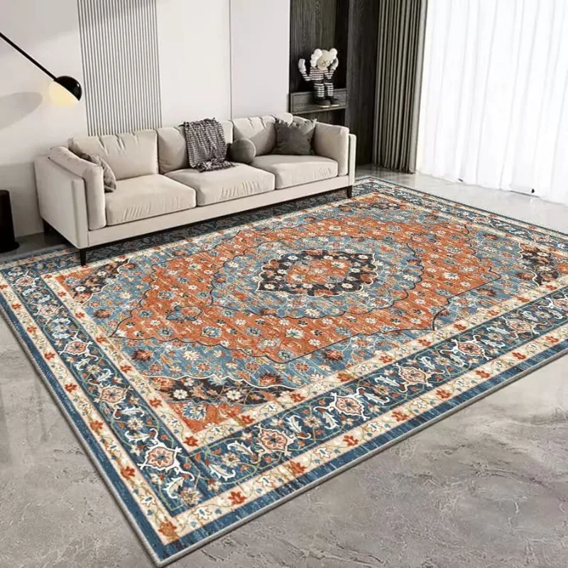Beliebter klassischer Retro-Druck, großer Teppich, Sofa-Teppich, Wohnzimmer-Dekoration, Schlafzimmer, Nachttisch, Küche, Esstisch, Bodenmatte, Fußmatte