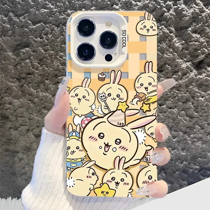 

Kawaii Chiikawa IPhone Case for 16 pro Max Cartoon animes Case For Ipone 15 14 Plus Phone Case Apple 13 12 Pro Protective Cover