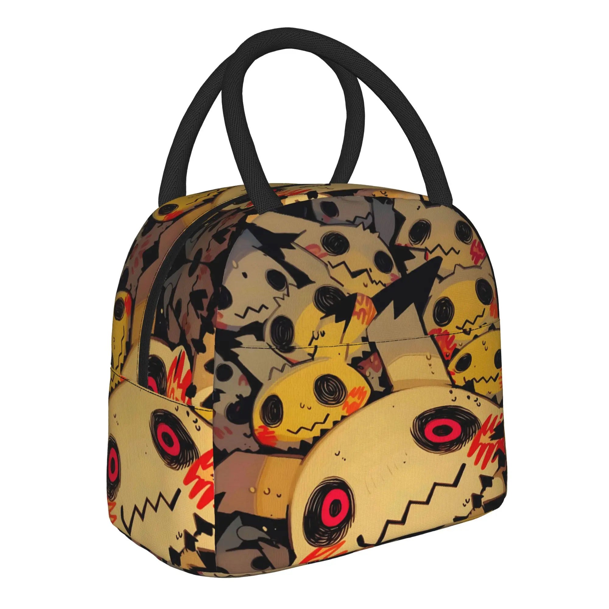 Pokemon Halloween Mimikyu Handbag Insulated Lunch Bag Insulation Bento Pack Rice Bag  bolsa Student Bento Lunch Handbag