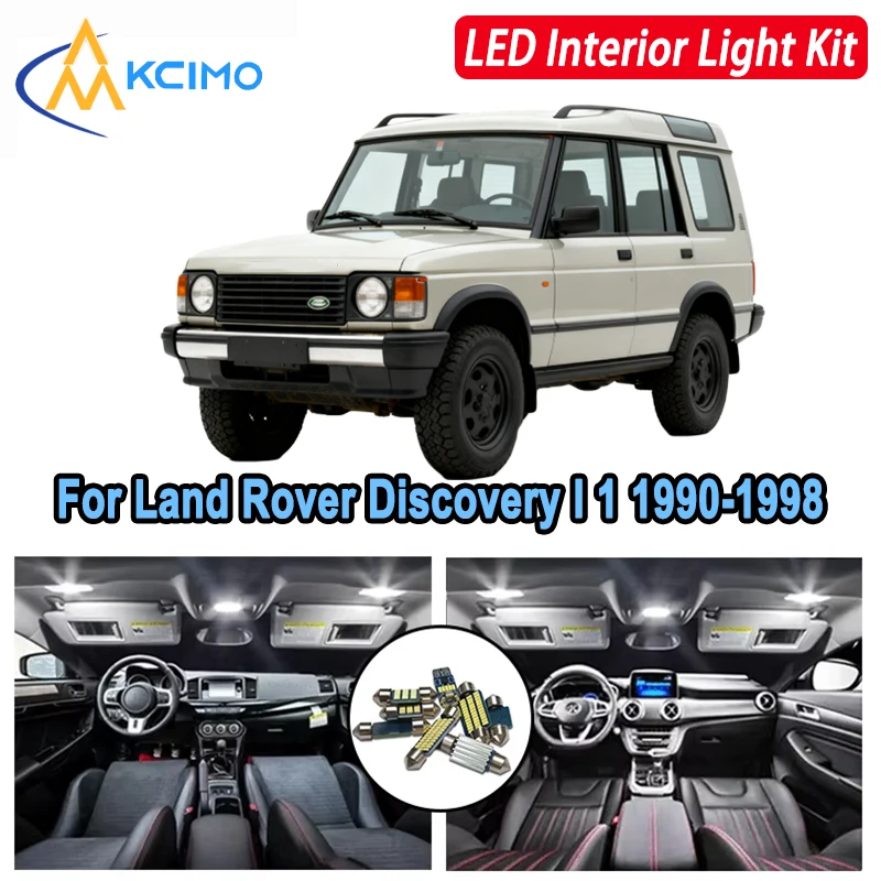 

Kcimo LED For Land Rover Discovery I 1 (1990-1998) Premium Bright LED Interior Dome Map Trunk Light Kit