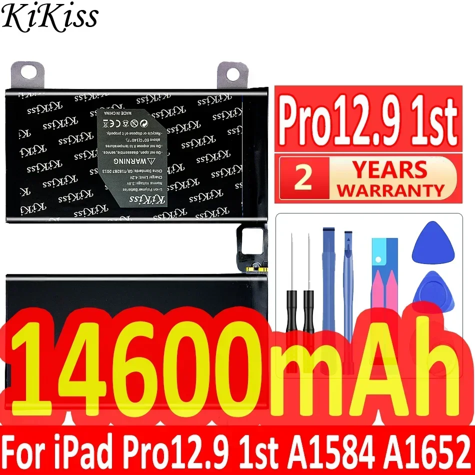 KiKiss Battery For Apple iPad Pro 9.7/10.5/11 2018 2020 2021/12.9 1st 2nd 3rd 3 Gen/A1584 A1670 A1673 A1701 A1980 A1983 A2228