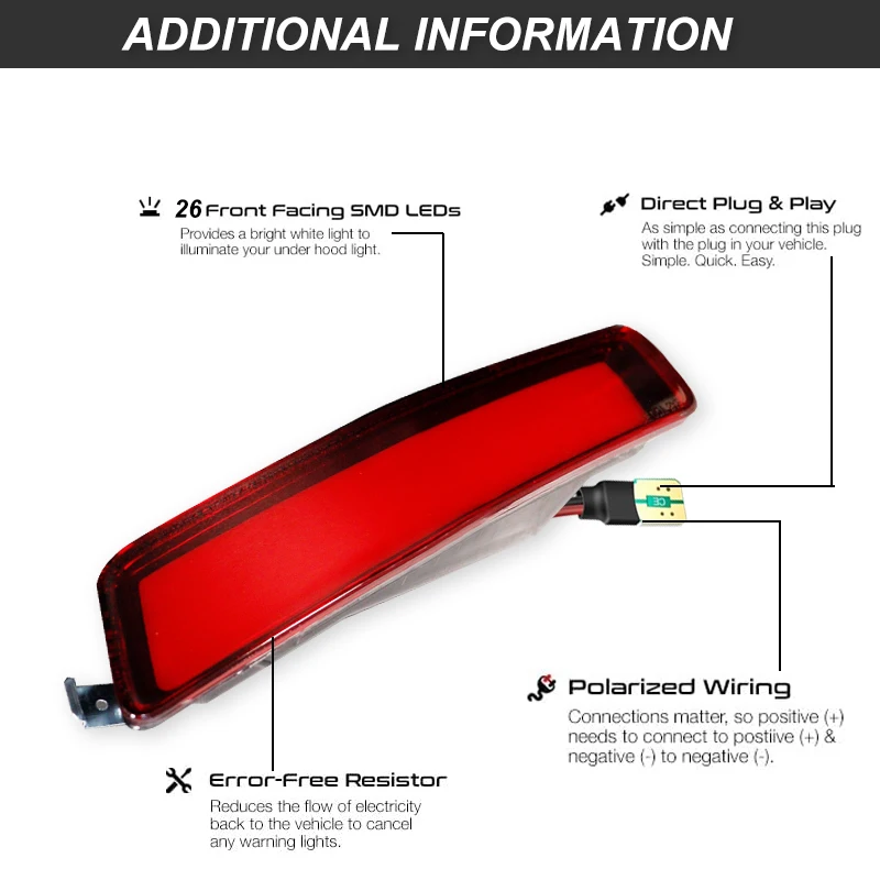 iJDM Car Red Rear Bumper Reflector Light Assembly For Volkswagen Beetl Parking/Driving/Rear Fog Lamps 2006-2010 T10 12V LED