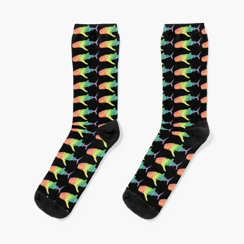 

Watercolour Rainbow Whaleshark Socks Non-slip loose christmas gift Woman Socks Men's