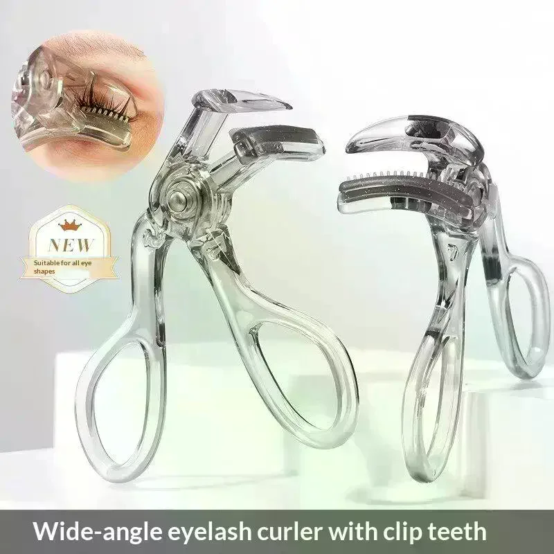1Pcs Portable Transparent One-Clip Eyelash Curlers Easy Operate Long-Lasting Styling Wide-Angle Partial