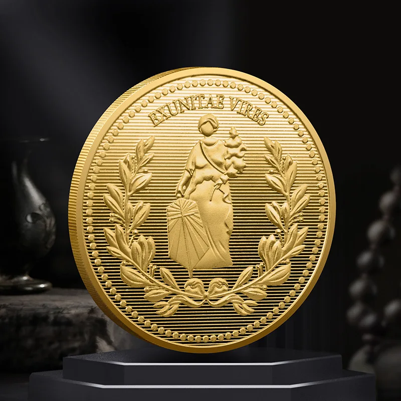 Movie John Wick Continental Hotel Gold Coin Commemorative Collecting High Quality Coins With Protective Shell Cosplay Props