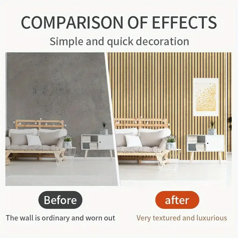 3D Wood Grain Self-Adhesive Wallpaper Thickened Peel & Stick Waterproof Wall Sticker Living Room Bedroom Modern Decoration OMANE