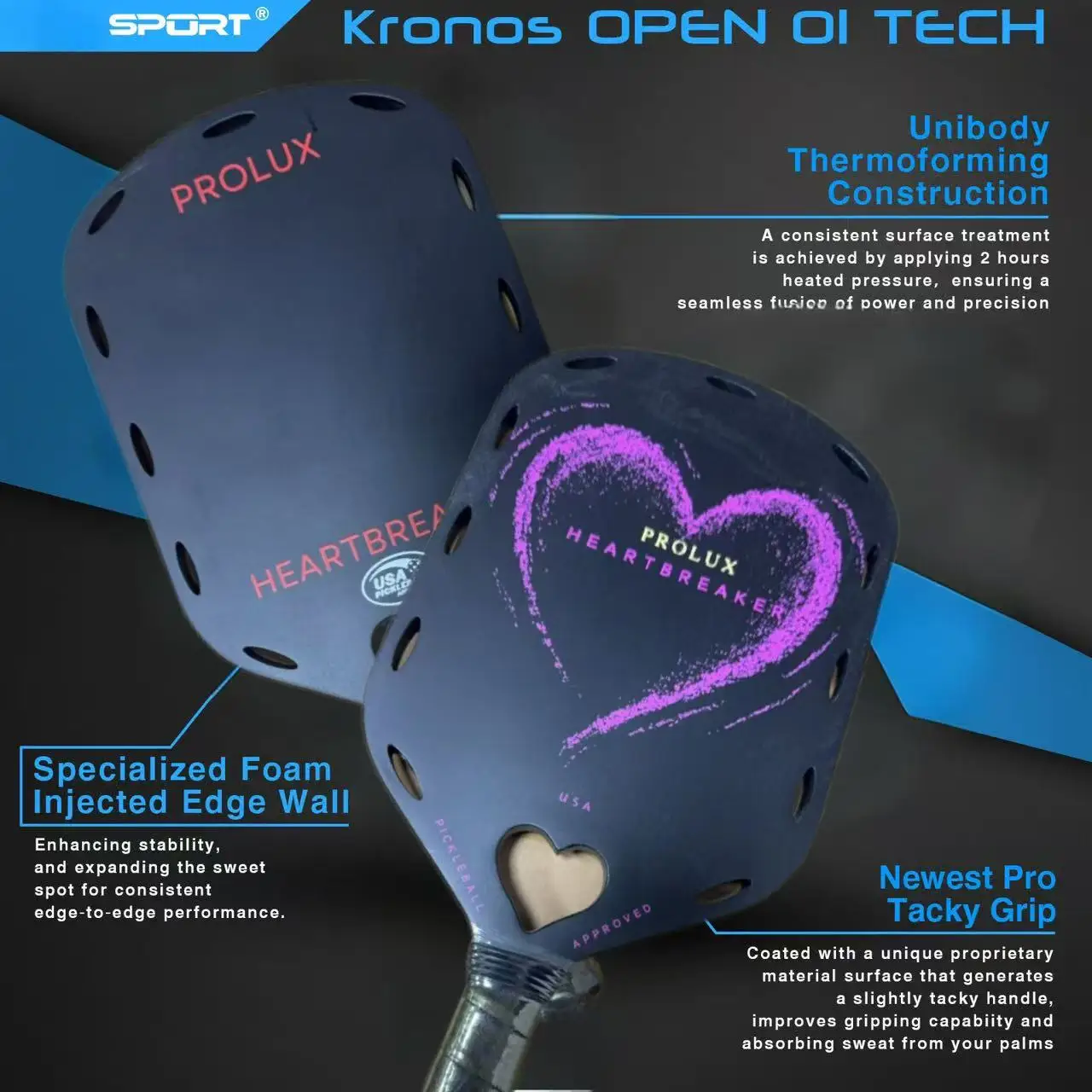 Top PRO 3.0 Pickleball Paddle T700 Carbon Fiber 16mm Training Approved Adults Pro v Kevlar USAPA Thermoformed Pickleball Paddle