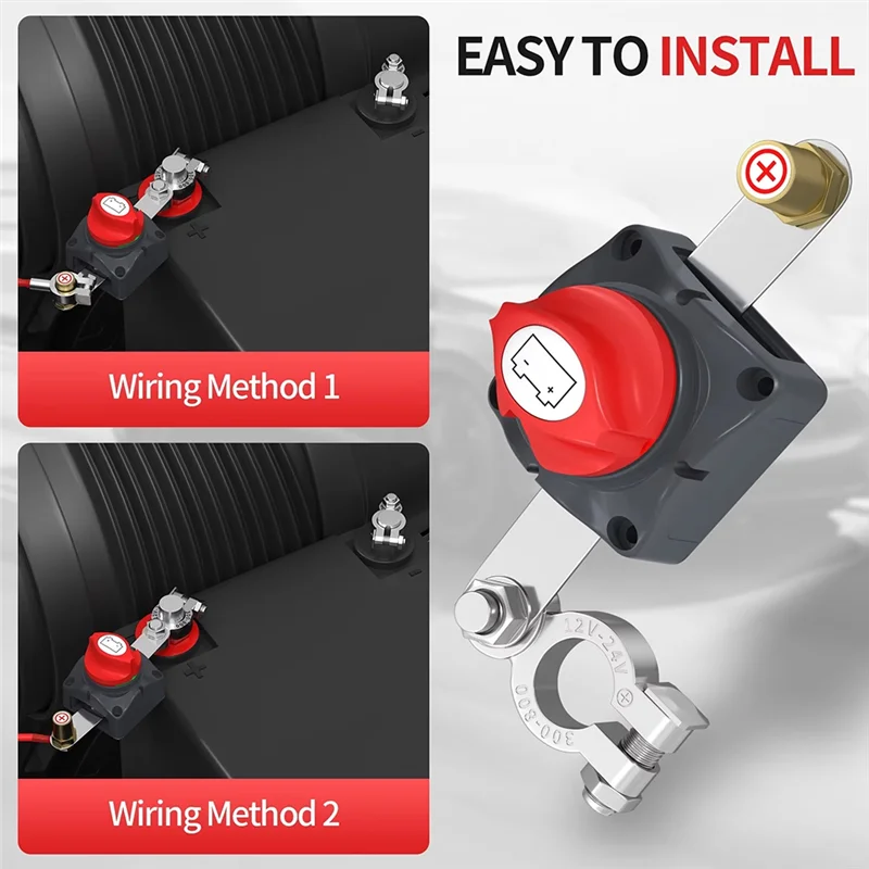 

Выключатель аккумулятора 12 В-48 В Водонепроницаемый морской верхний выключатель аккумулятора 12 В Выключатель отключения аккумулятора Master-A54R
