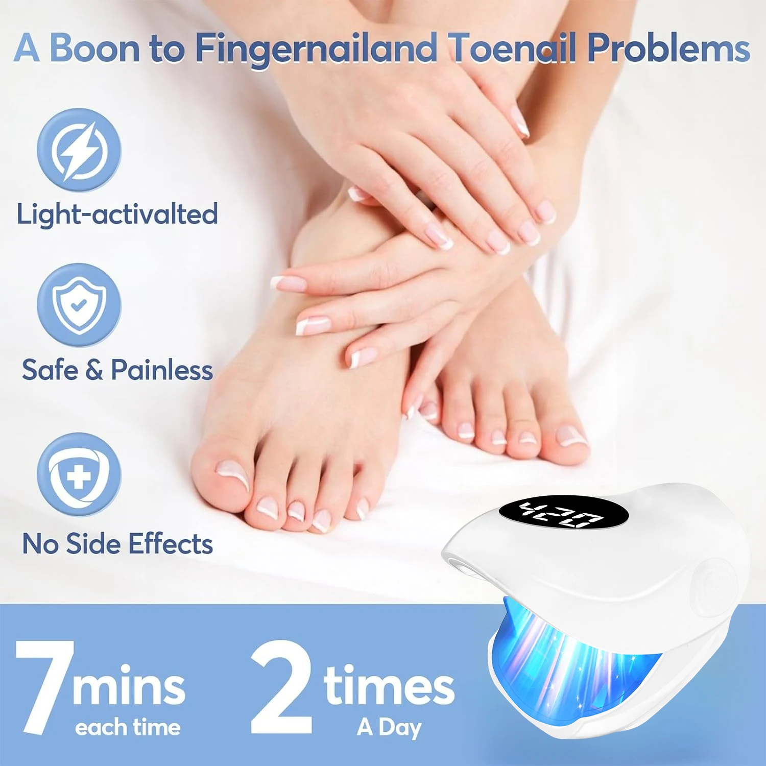 Nail Fungus Treatment Device 940nm Invisible Infrared Light 500nm Blue Light Nail Treatment Repair Onychomycosis Foot Care - view 6