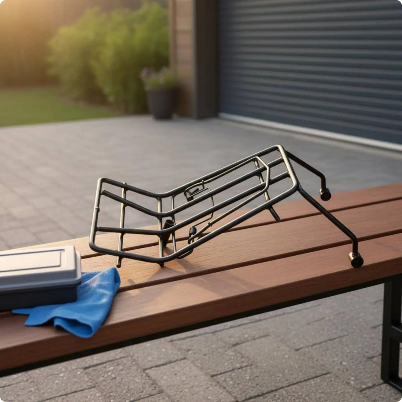 

Motorcycle Rear Rack Flexible Clip Motorbike Rear Rack Motorcycle Cargo Carrier Easy to Install Vehicle Accessory Extra Load