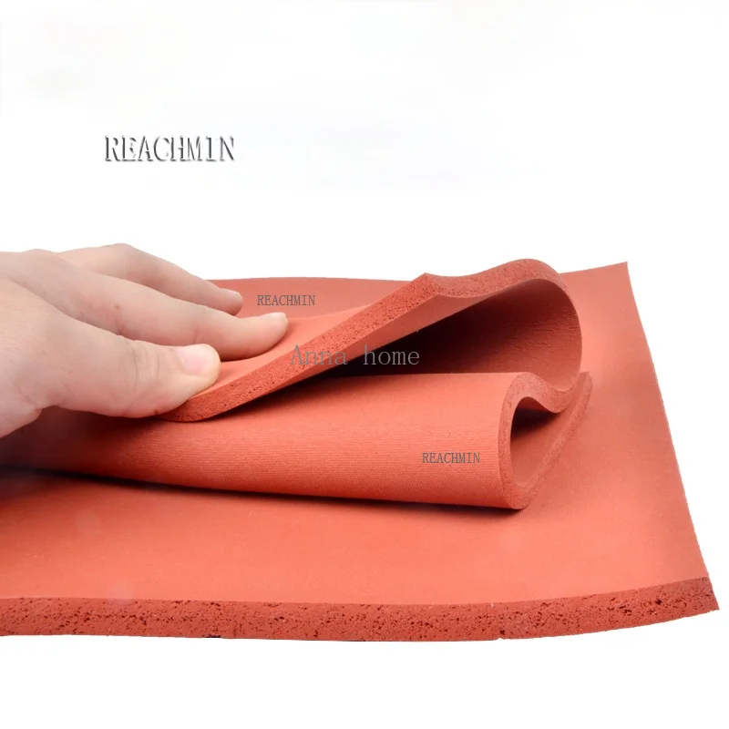 

1000X1000X2mm,Silicone Sponge Sheet RED Foam Silikon Sheet Silicone Rubber Foam Sheet Heat press Transfer