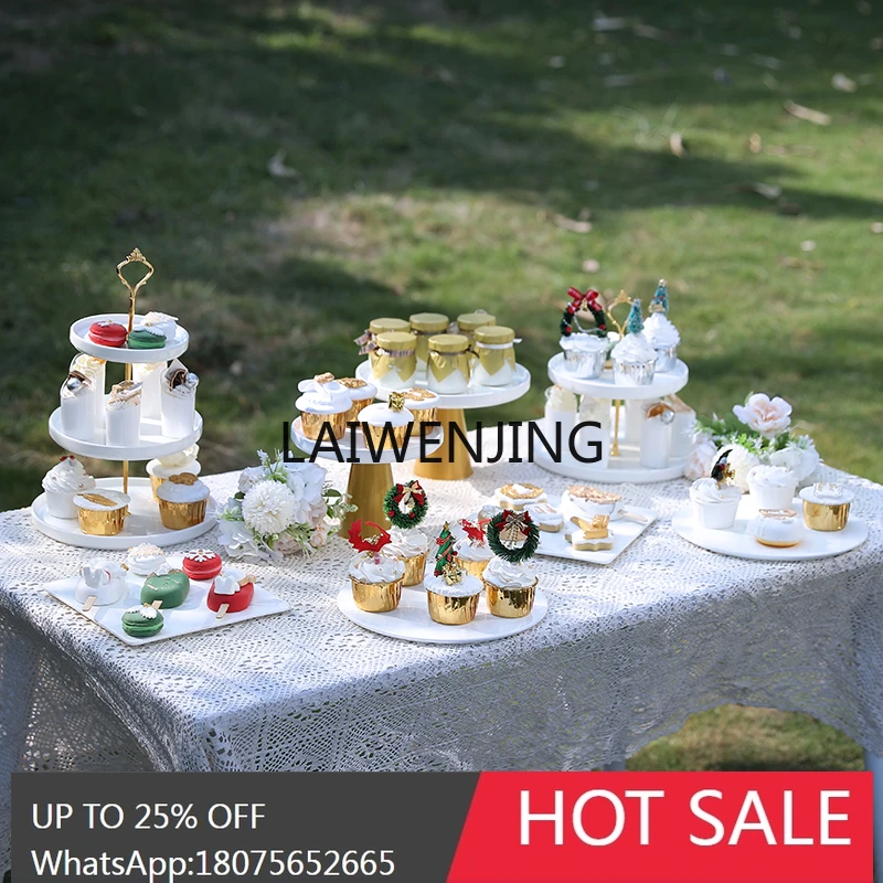 

LYN simple ceramic dessert display stand outdoor snack tray cake table