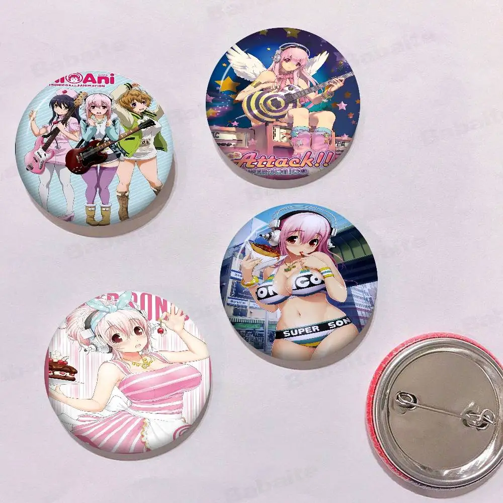 أنيمي سوبر سونيكو دبابيس جديدة لينة زر دبوس مضحك سخيف Gnarpy على لوح التزلج ميمي شارة ألعاب جمع الهدايا #3