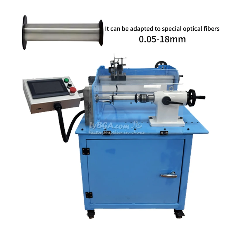 LY FCW-50 Retrazione ad alta velocità Scarico Integrato All-In-One Avvolgitrice per fibra ottica Diametro 300 mm Larghezza 400 mm