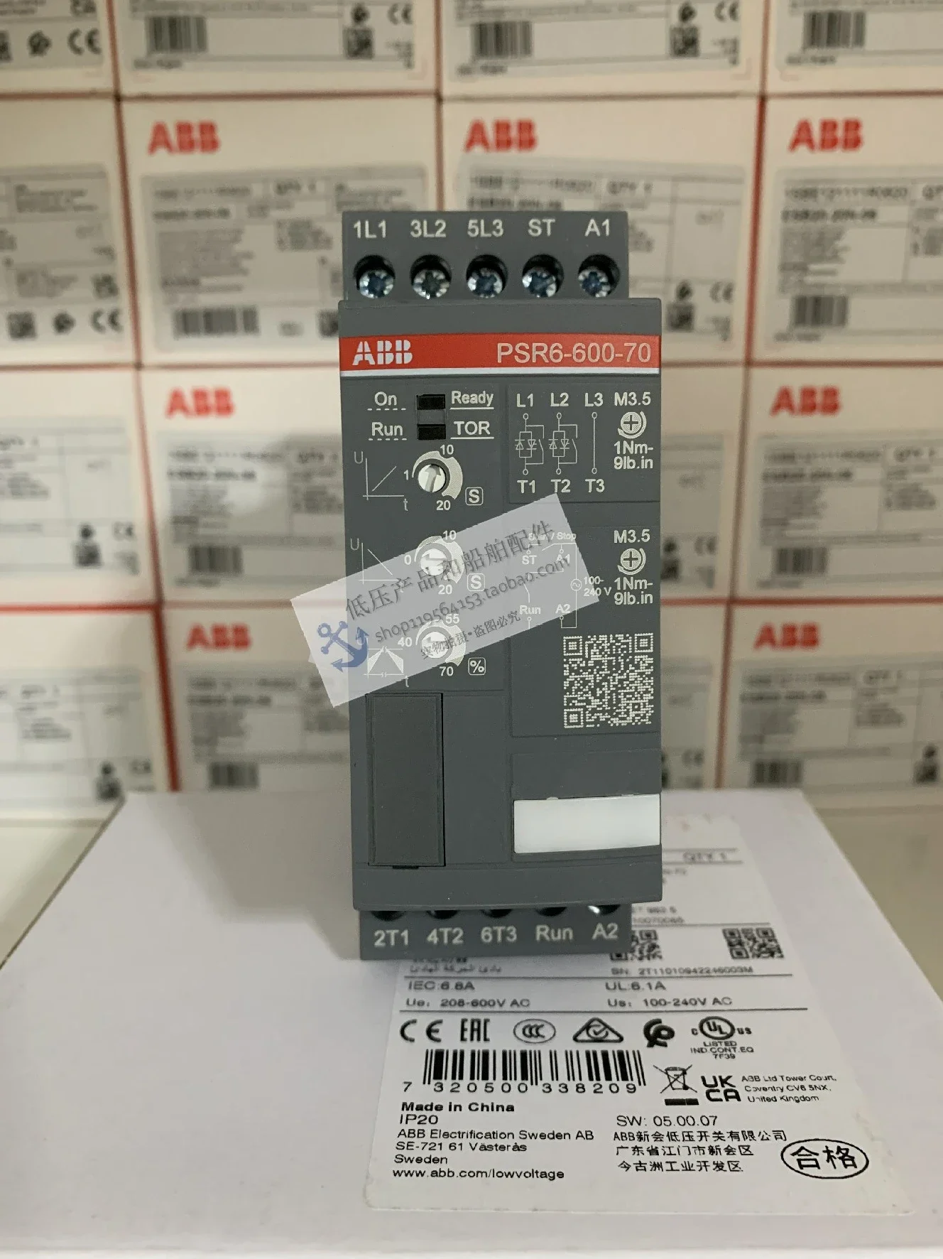 New original genuine ABB Compact Soft Starter PSR6-600-70 10070085