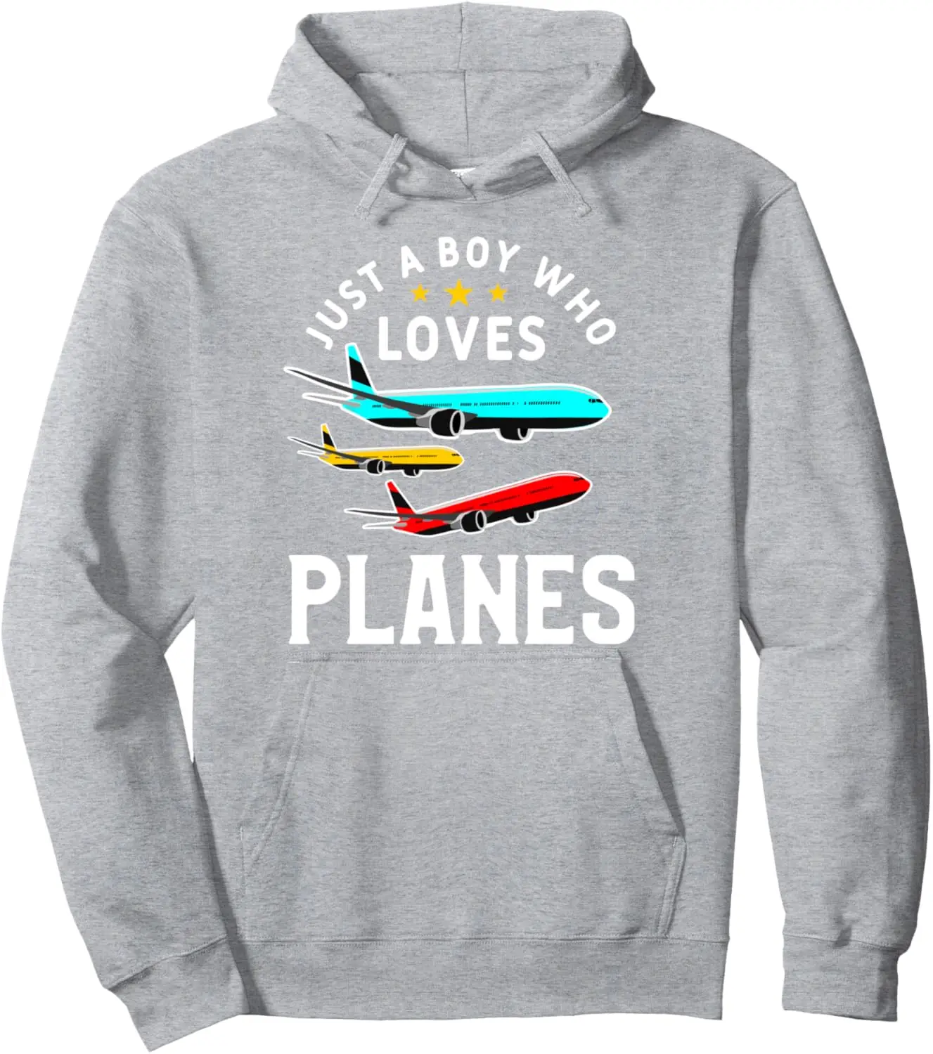 Just A Boy Who Loves Planes Funny Pilot Flying Airplane Pullover Hoodie  Custom Printed Graphic Hoodie Women Mens Sweatshirt