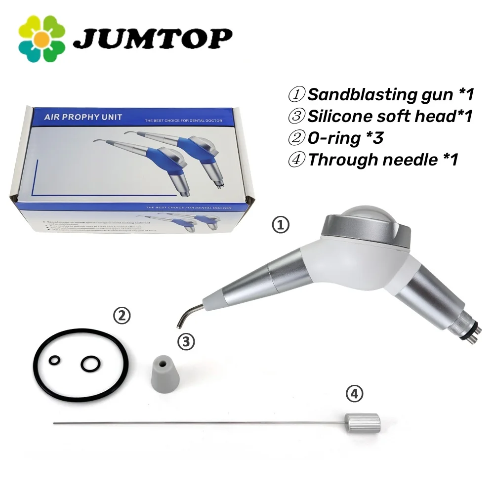 

JUMTOP Пистолет для пескоструйной обработки зубов Гигиена Prophy Jet Воздушный полировщик Ирригатор для полости рта Средство для удаления зубного камня