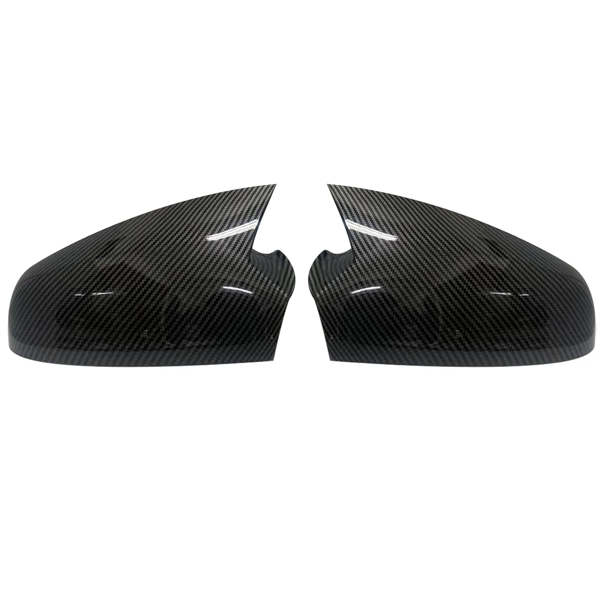 Pair Side Mirror Cover For Vauxhall Opel Astra H MK5 Door 2004-2009 Glossy Black Rearview Mirror Cover Caps Car Accessories