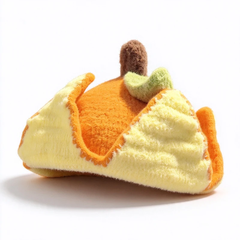 Handmade Colorful Fruit Peel Hat Women Warm Kawaii Custom Crochet Funny Knit Beanie Men Winter Cosplay Casual Tiara Unisex Cap