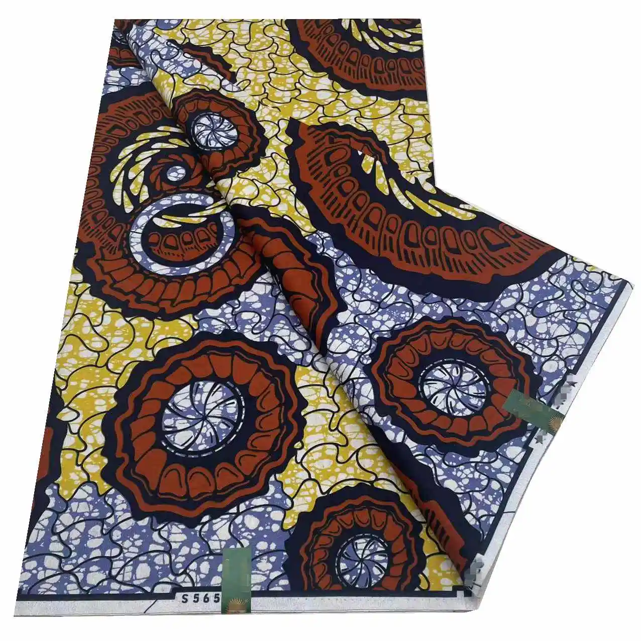 Guaranteed Veritable African Real Wax Prints Fabric Ghana Style Ankara Wax Tissu Pagne 100%Cotton Soft Design Nigeria Wax Fabric