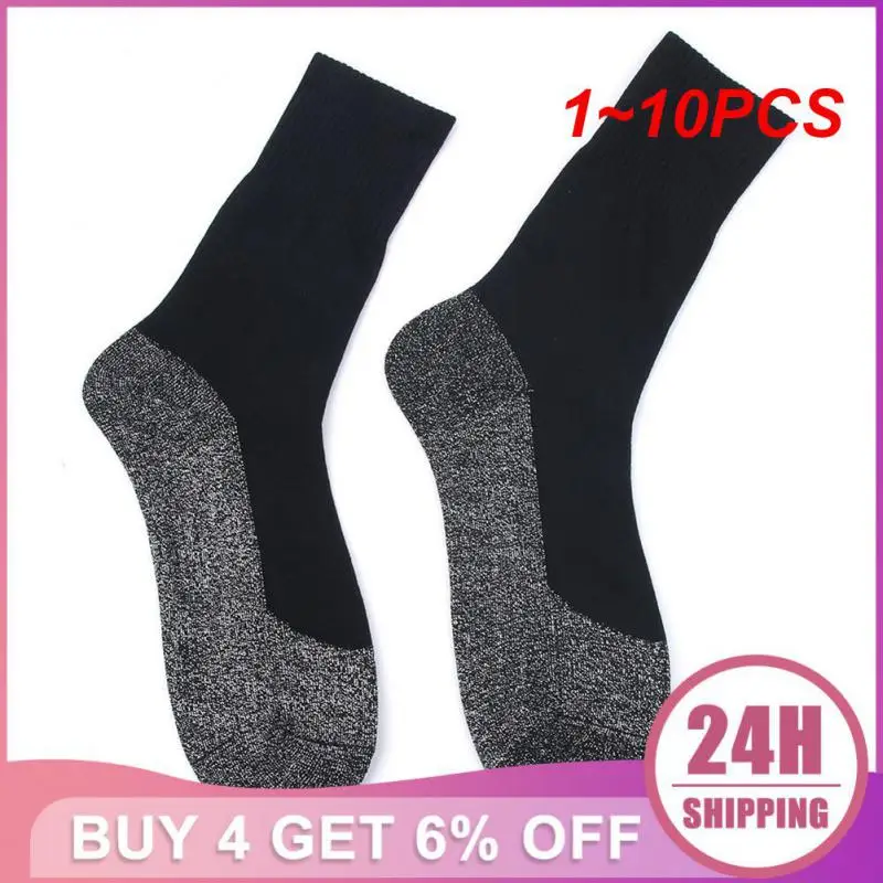 

1~10PCS Winter Warm Socks Black Unisex Hiking Socks Unisex Thermal Warmest Breathable Soft Size S-XL