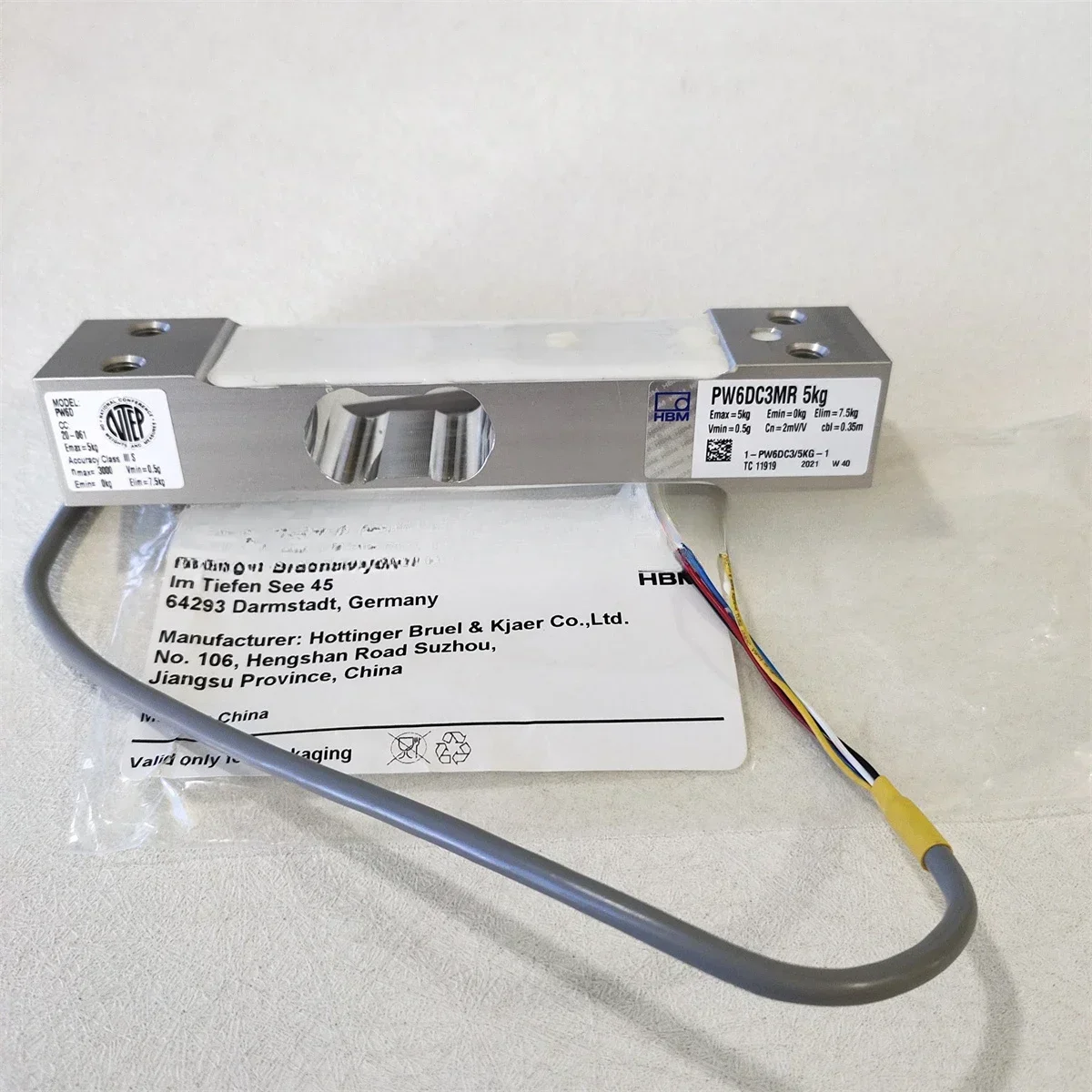 1pcs PW6DC3MR-3kg /5kg/10kg/15kg/20kg/30kg/40kg  HBM New  Load Cells weighing Sensors