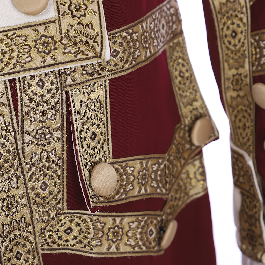 بدلة سترة ملكية لعصر النهضة في العصور الوسطى للرجال من القرن التاسع عشر ثوب مسائي معطف خلفي للحفلات الفيكتورية