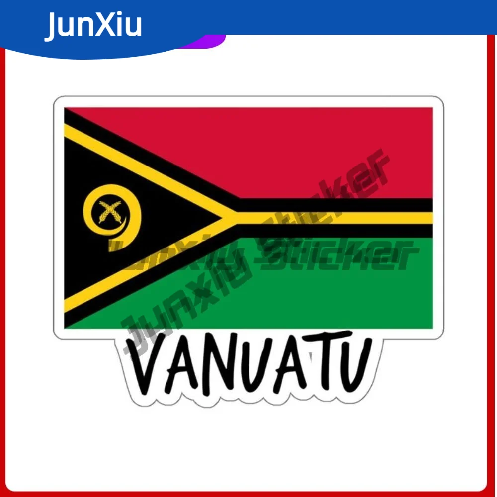 

Vanuatu Flag Travel Sticker Tropical Island Souvenir Luggage Tag Traveler Gift Adventure Decal Funny Car Decoration Stickers Pvc
