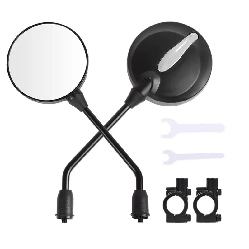 Motorcycle Side Mirrors Safety Rear View Mirrors With Adjustable Rotation Side Mirrors With Clear Vision Motorbike Mirrors For