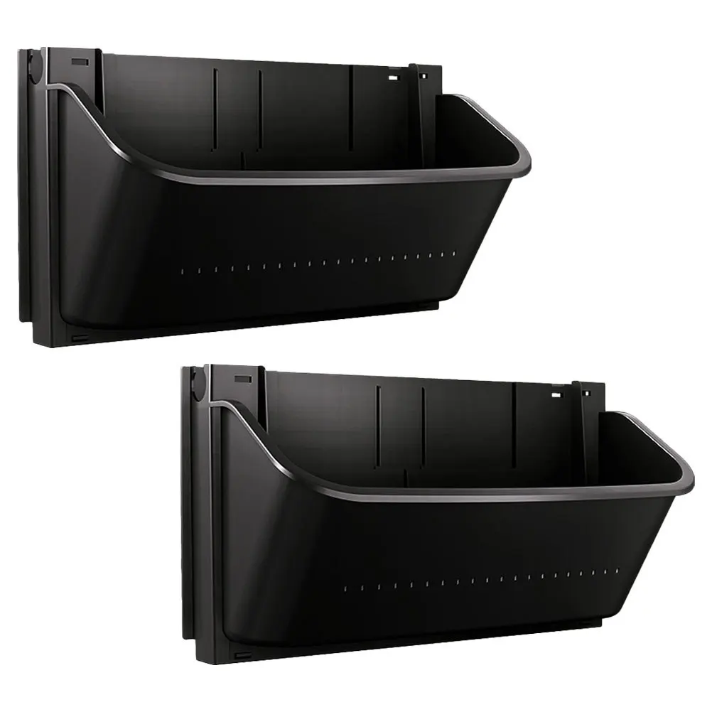 2 قطعة صندوق زراعة الحديقة زارع معلق على الحائط للنباتات الداخلية الخارجية أصيص زهور عمودي ديكور جدار المعيشة البلاستيك #3