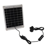 Solar Power Panel Water Pump Kits 12V 10W 800L/H Flow Fish Tank Pump with Adjustment Switch Garden Decoration Kits for Fish Tank