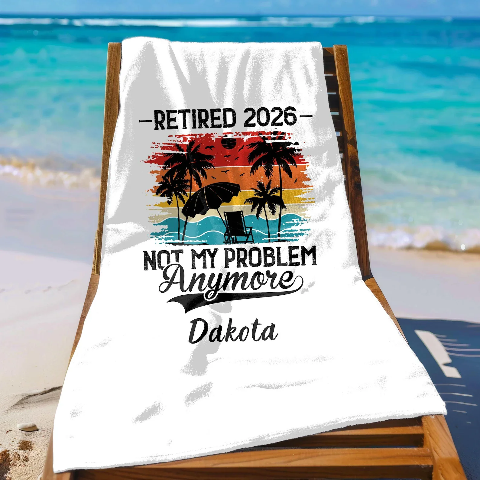 Retired Beach Towels in 2026 Are No Longer Retirement Gifts Ultra-fine Fiber Beach Towels Large Siz Sand Free, and Fast Drying
