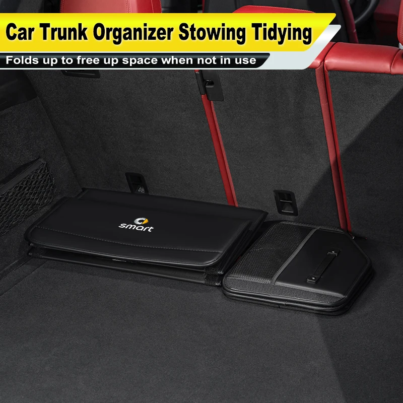 

Faux Suede Car Trunk Storage Box Foldable For Smart Fortwo 451 450 453 Forfour EQ Cabrio Crossblade ROADSTER Coupe