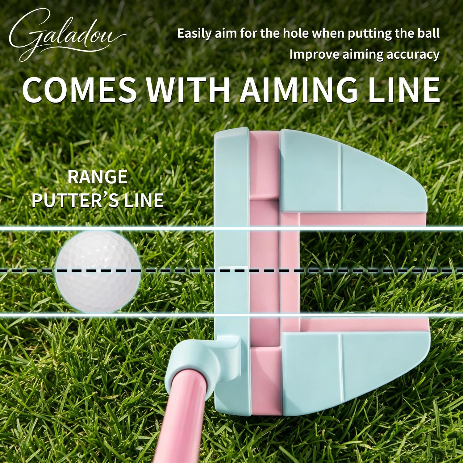 파란색과 분홍색 골프 퍼터, 파란색 퍼터 커버 포함, - Golf Equipment Gifts 리뷰 및 가격