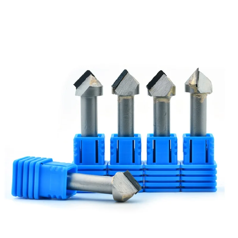 Imagem -03 - Keentools v Afiada Cnc Fresa de Extremidade Diamante Pcd Cortador Ferramentas Pedra mm Disco Granito Entalho Gravura Bits 60 90 120 Graus