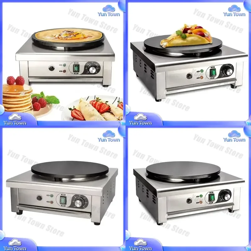 for Lonnice Commercial Automatic Pancake Maker for Crepe Maker Machine Hot Plate Electric Crepe Making Machine Food Service