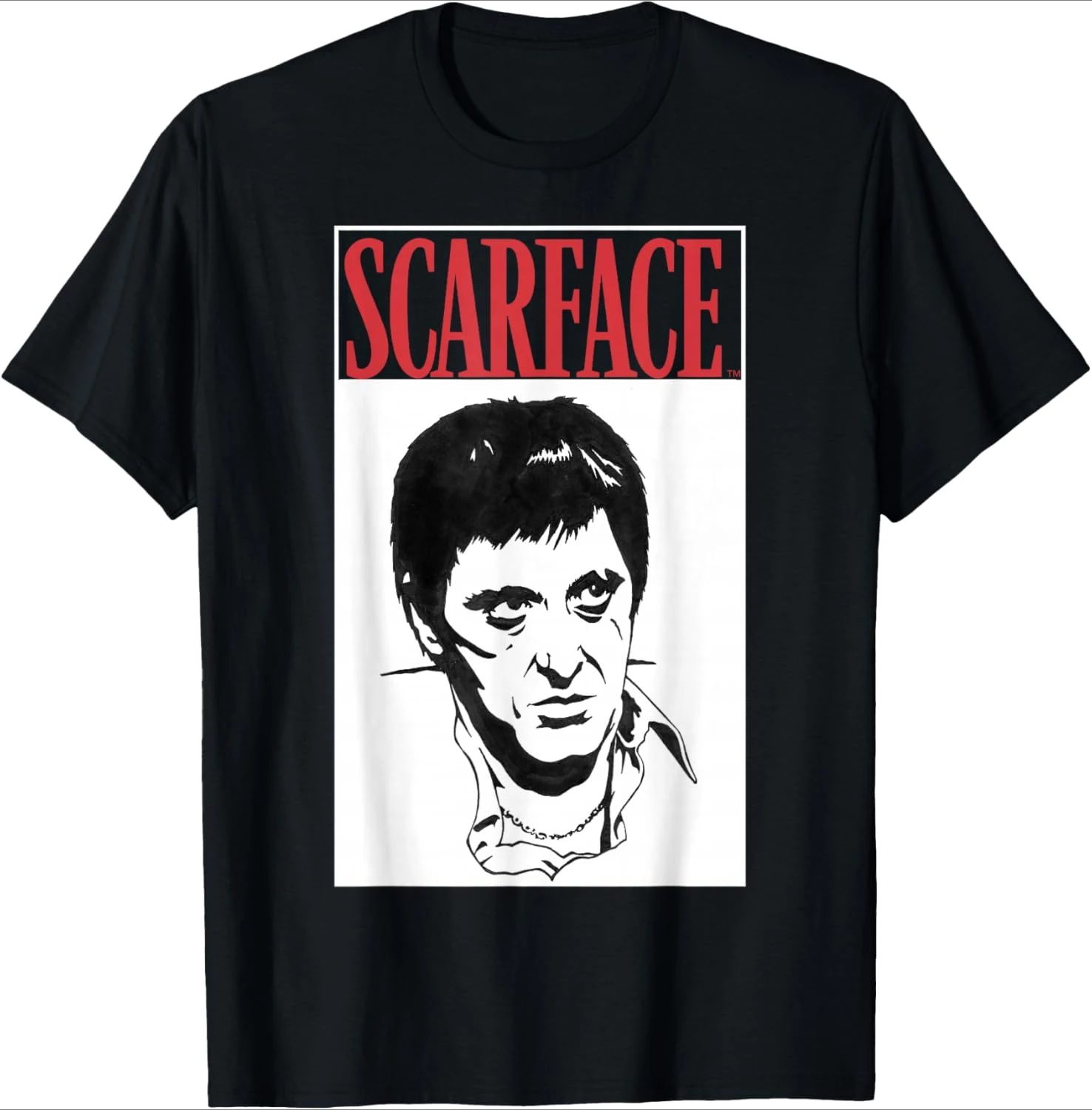 

Лицо со шрамом, черно-белый портрет, красный текст, графический дизайн, летняя мужская футболка из 100% хлопка с круглым вырезом и короткими рукавами, повседневная мужская футболка с принтом.
