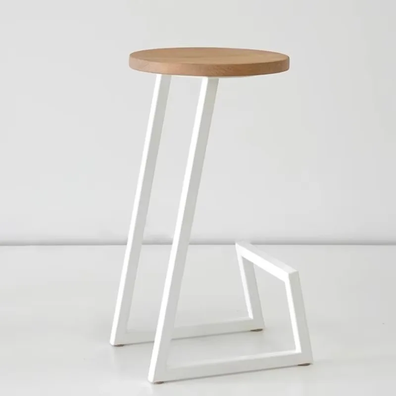 

Nordic Aesthetic Bar Chairs Stool Lounge Coffee Shop White High Bar Stools Modern Comfortable Taburetes Para Barra Furniture