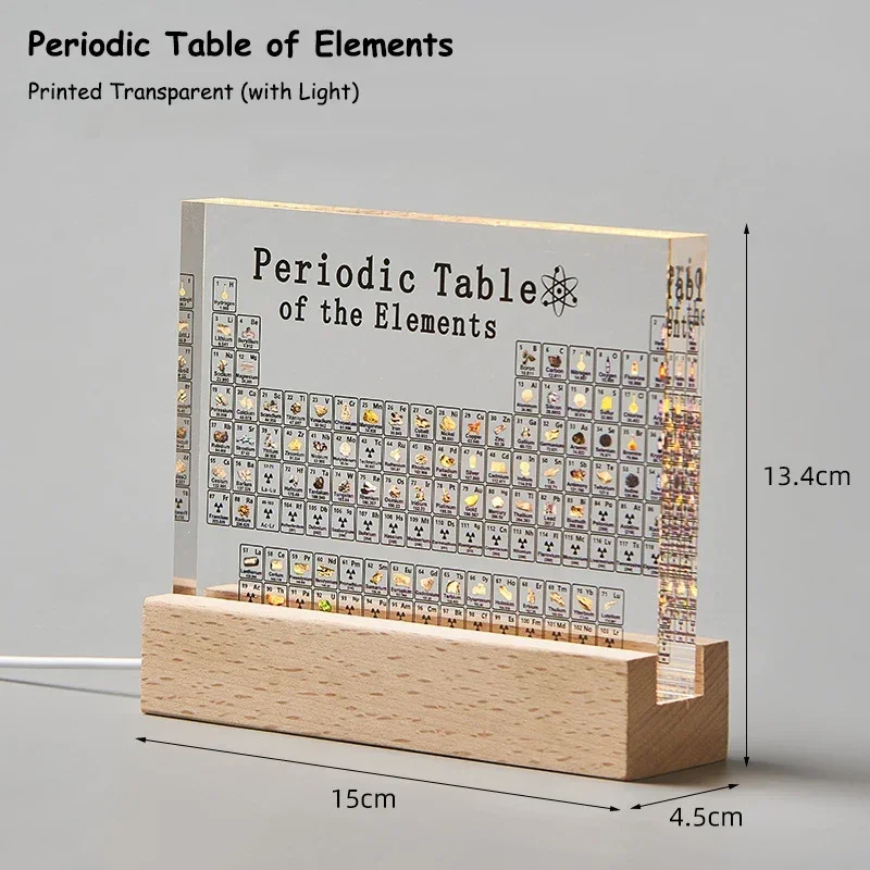 

Acrylic Element Periodic Table Decoration Creative Gift For Student Chemistry Teaching And Study Chemical Element