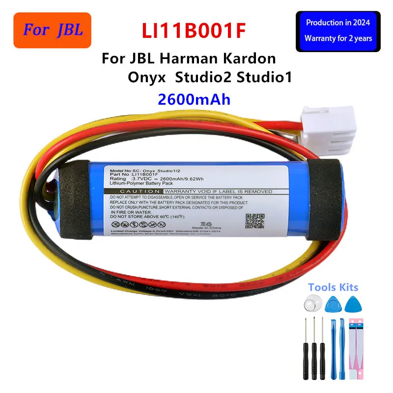 

Original LI11B001F 2600mAh For JBL Harman Kardon Onyx Studio2 Studio1 Bluetooth Wireless Speaker Replacement Battery +Tools.